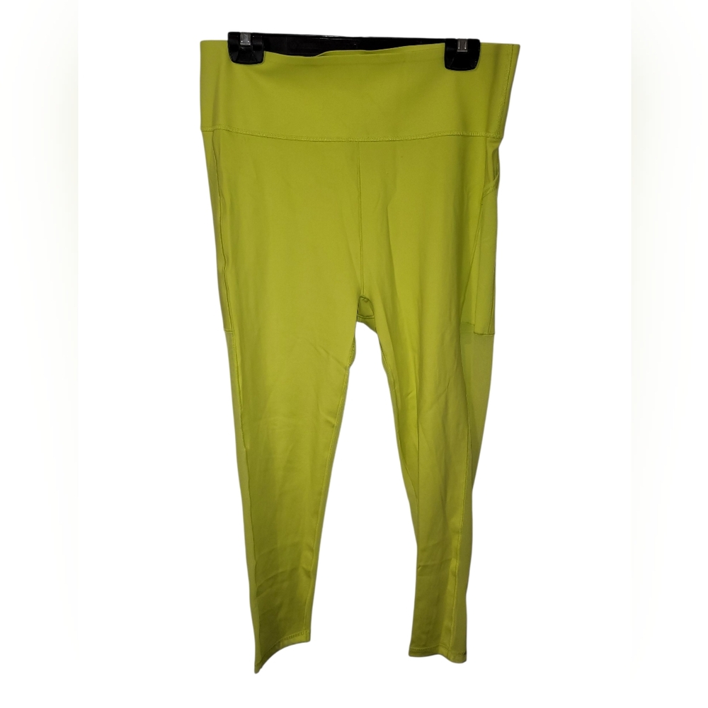 IVY PARK|Adidas Bright Neon Yellow Women's Leggings (Size XL) - Picture 3 of 7